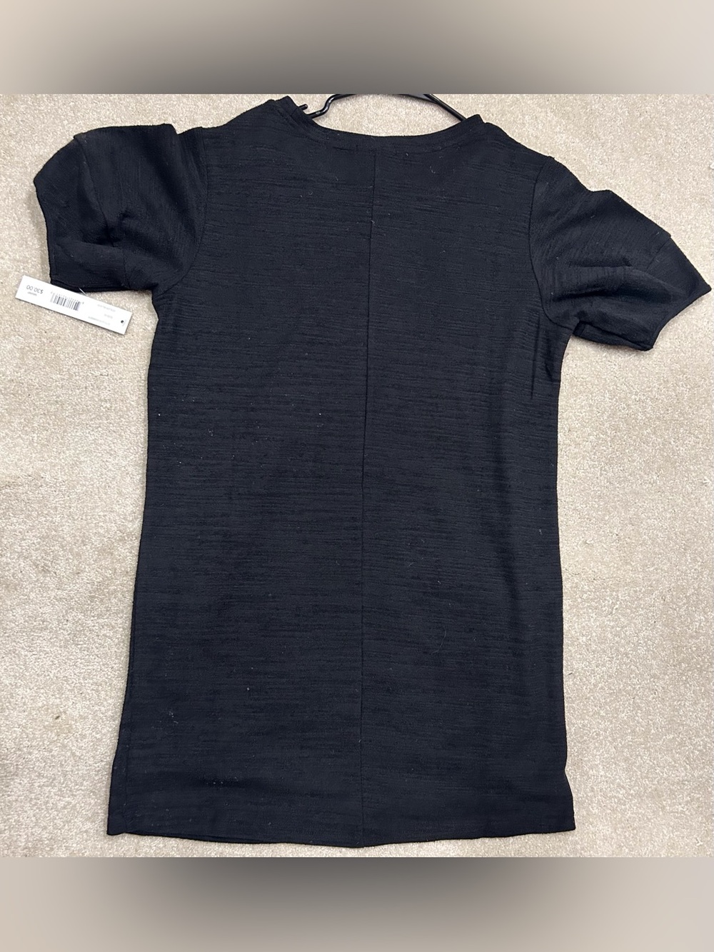 Women's Black Short Sleeve Knit Dress